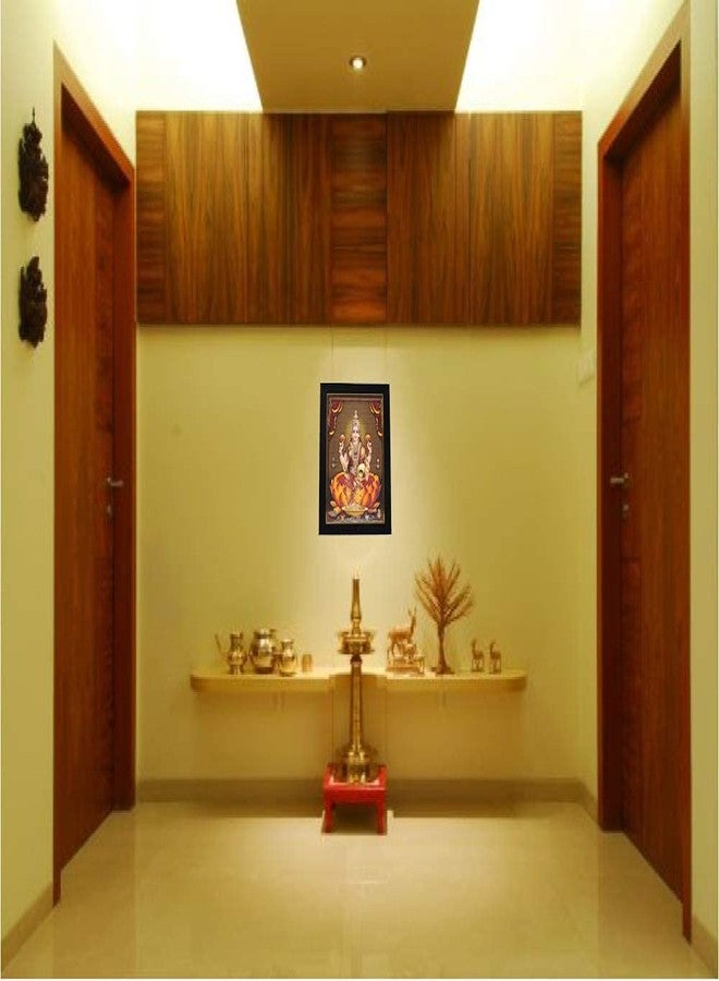 101Temples 101 Temples - Divinity Eternity Spirituality Mata Sri Lakshmi Photo Frame ,Wood, Wall Mount,Multicolor - Image 4